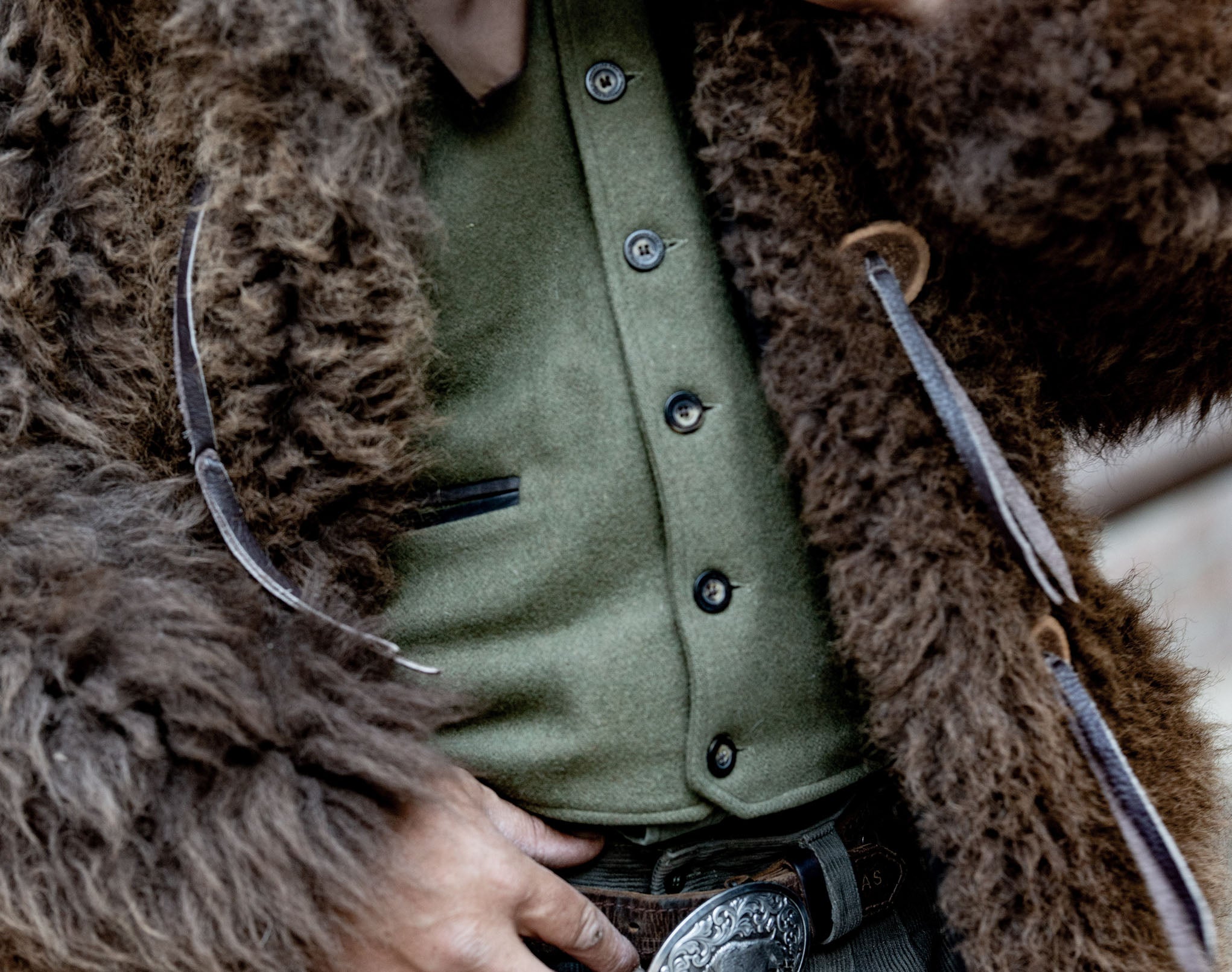 Patron Vest - Merino wool and gabardine