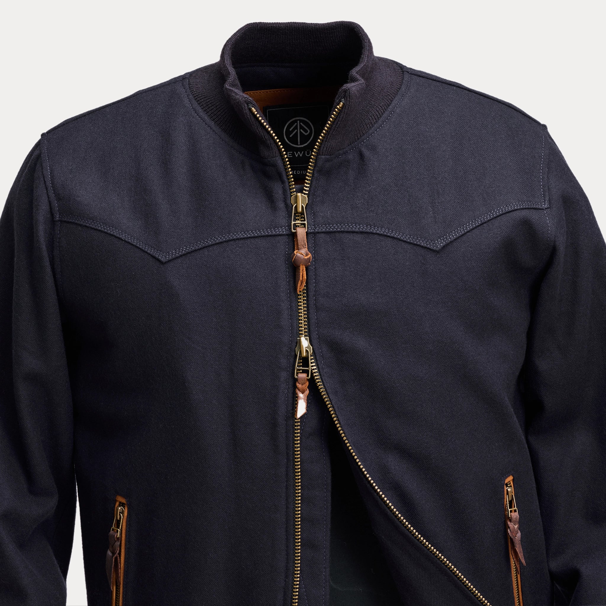 BOMBER PIONERO JACKET - Navy