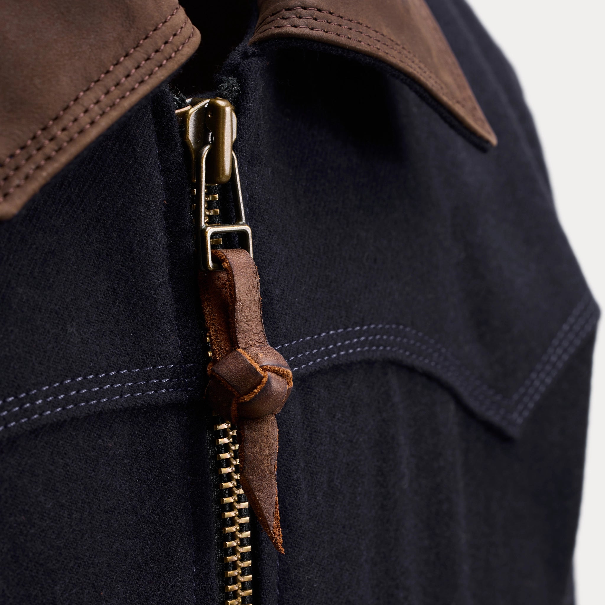 BOMBER GAUCHO JACKET - Navy