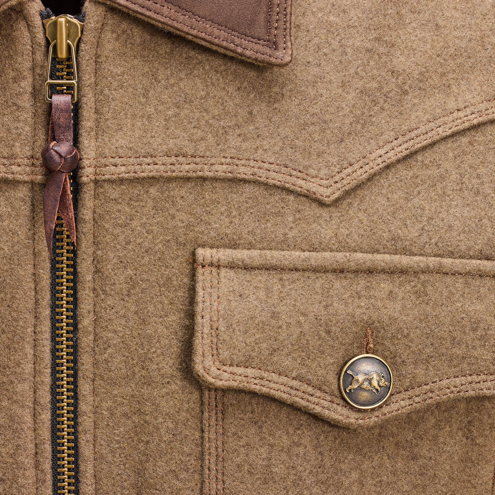 GAUCHO JACKET - Bison
