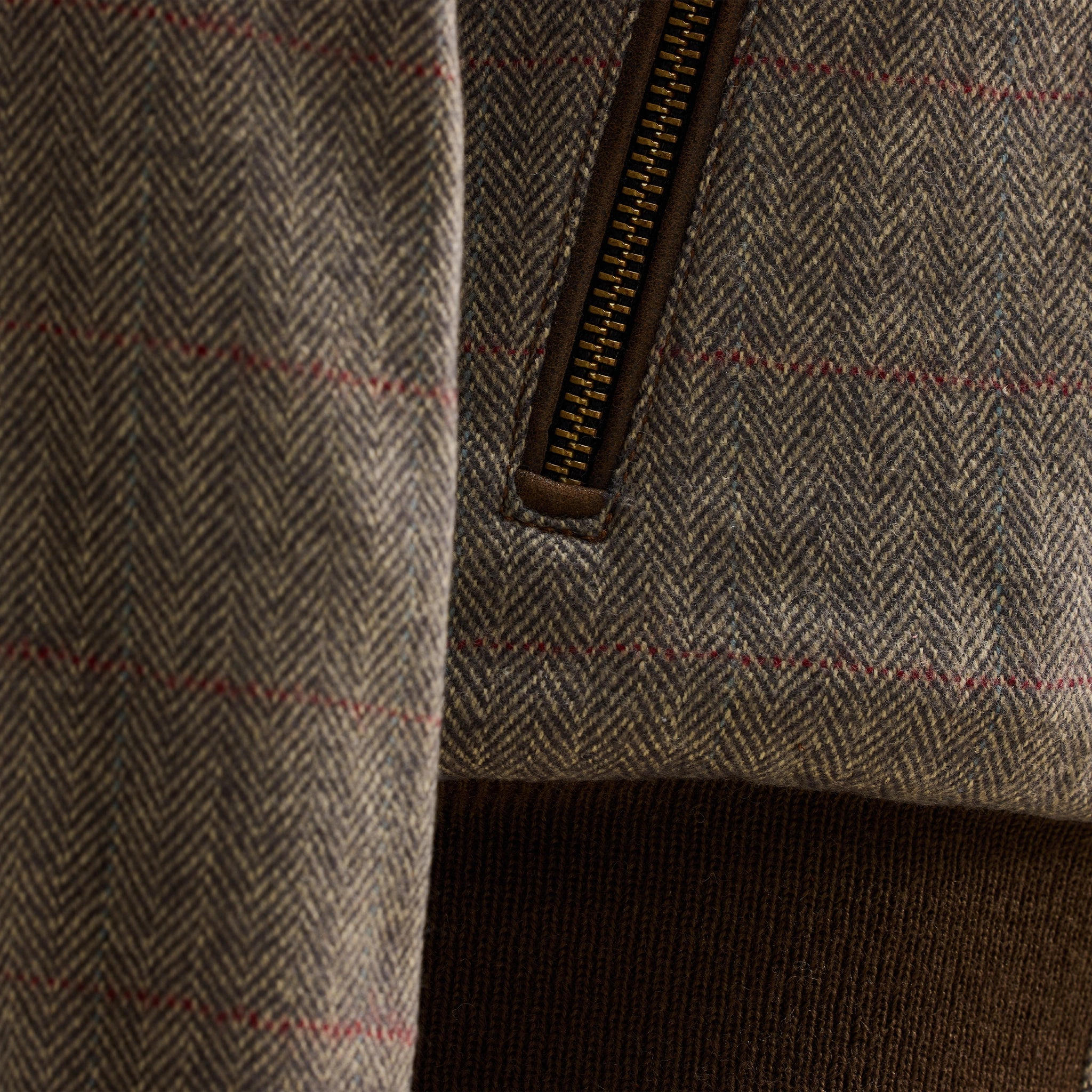 BOMBER PIONERO JACKET - Light Gray Herringbone