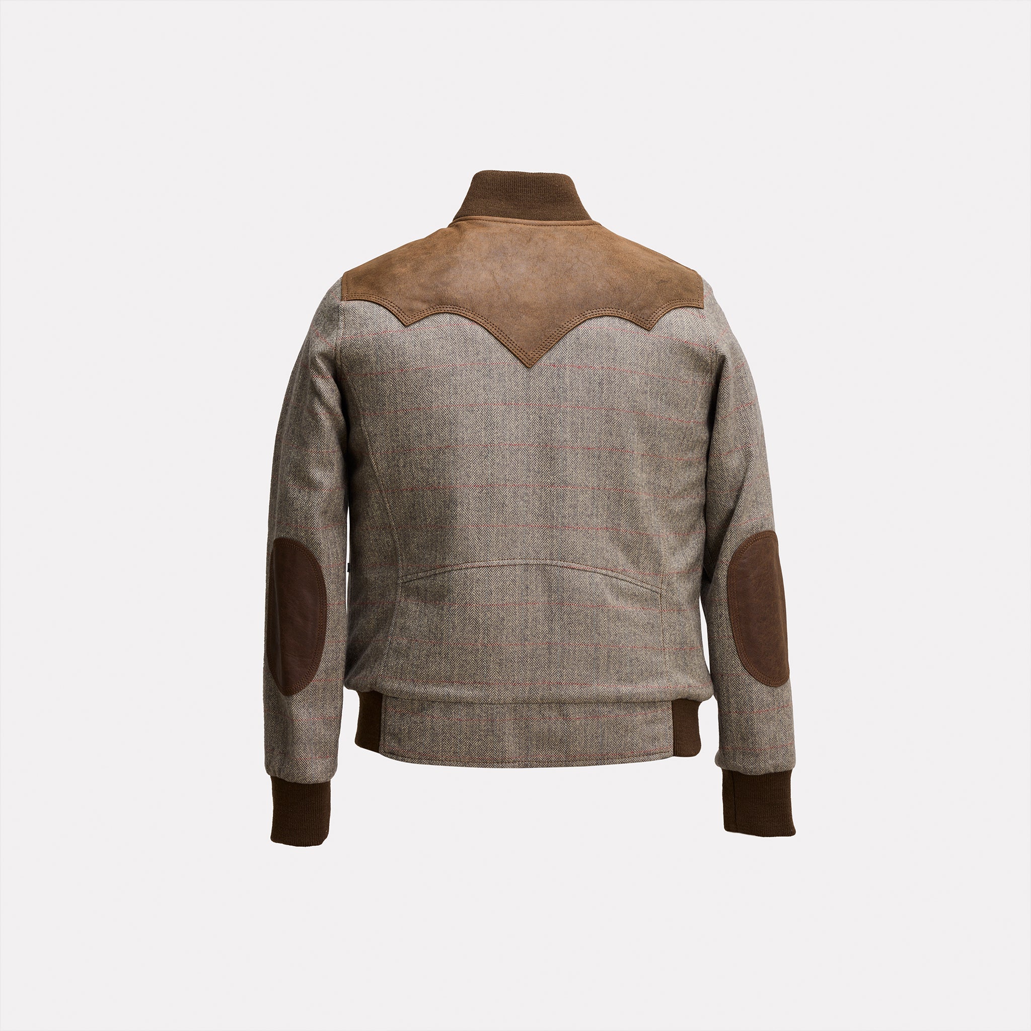 BOMBER PIONERO JACKET - Light Gray Herringbone