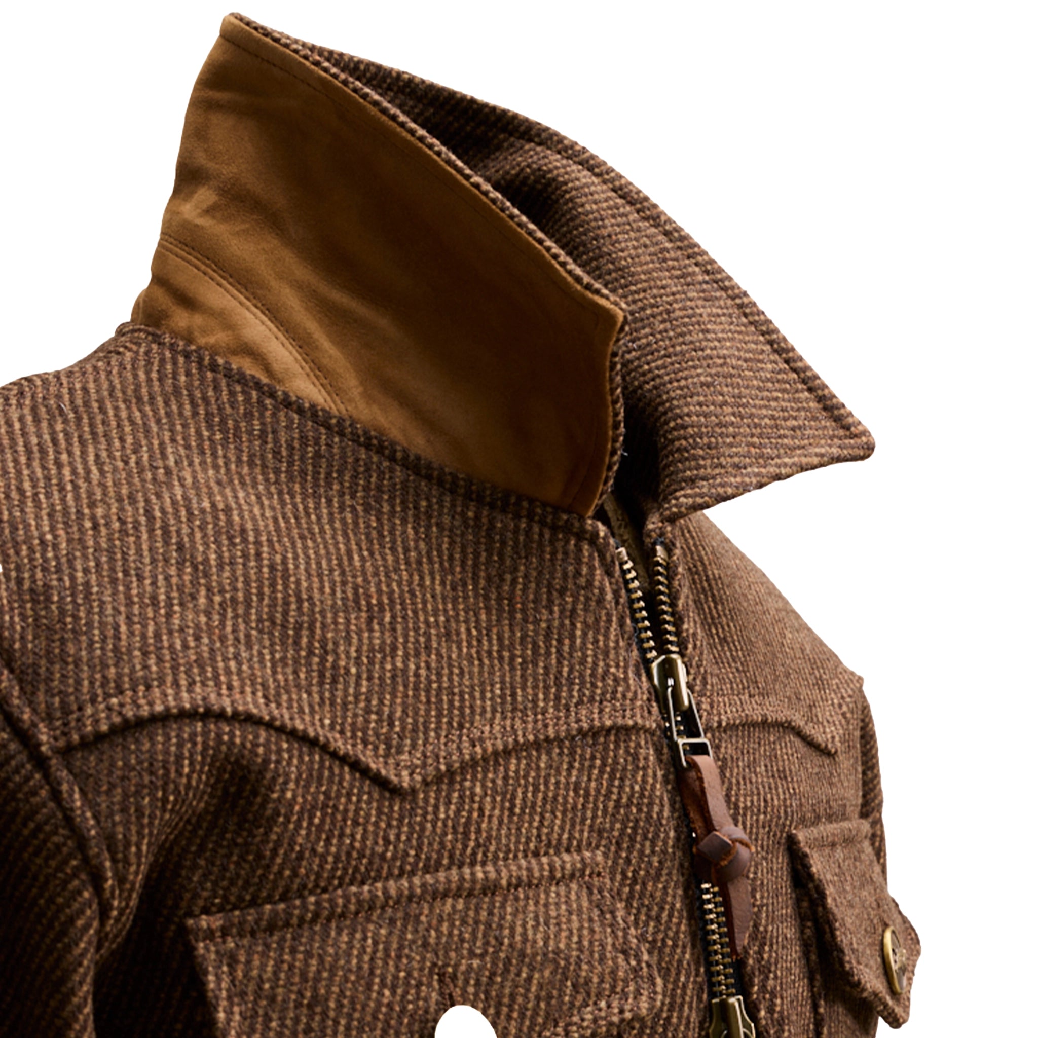 GAUCHO JACKET - Bison and Dark Brown Sarga _C