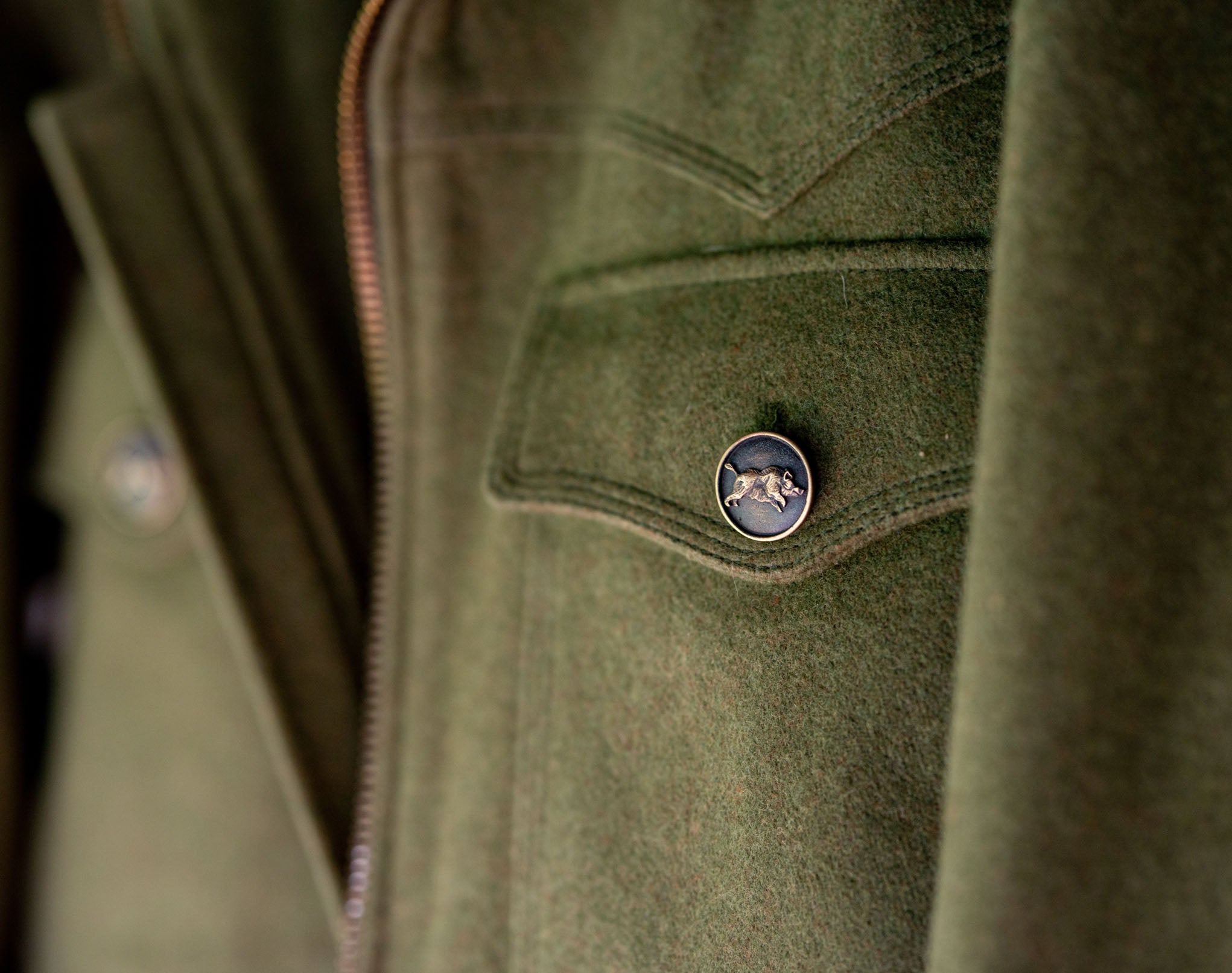 Bomber Jacket Gaucho - Merino wool and Sheep suede