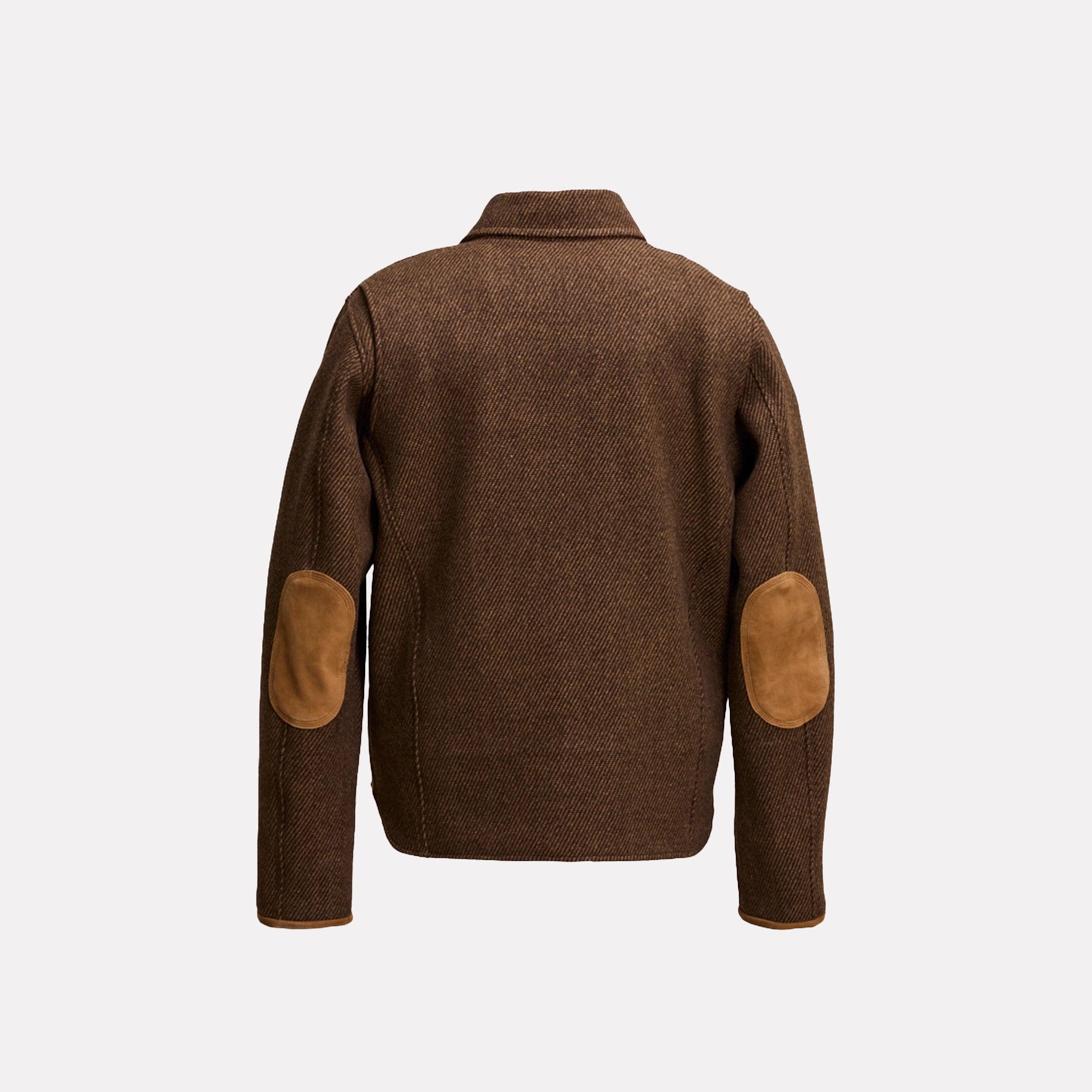 Gaucho Jacket Bison Sarga — twill weave back view — Tewün Patagonia