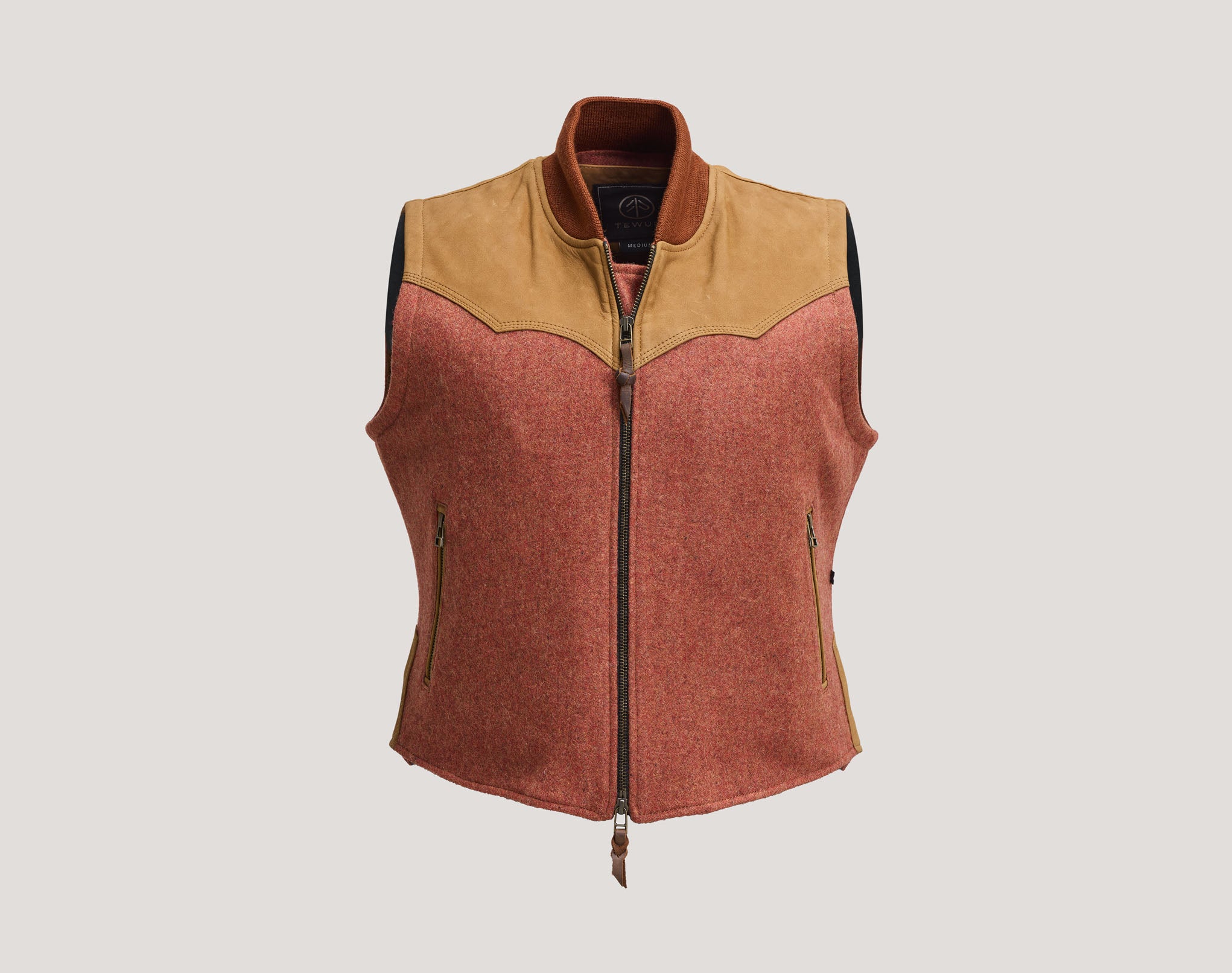 Pionero Vest - Merino wool and Cowhide Leather
