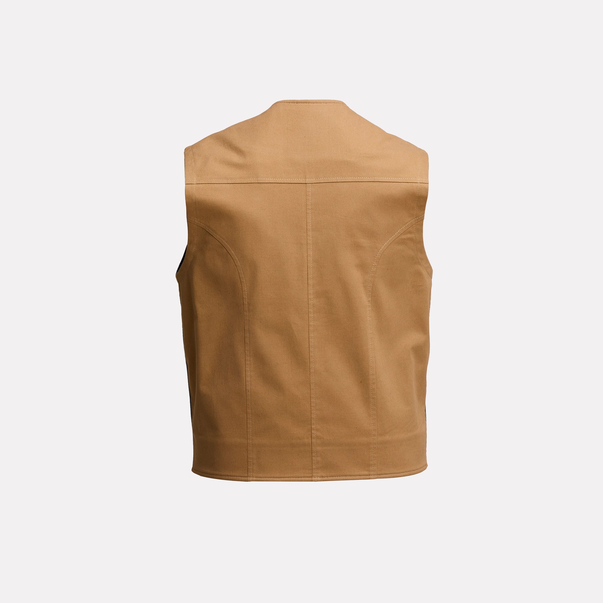 Patron Vest Bison Herringbone — gabardine back panel for breathability — Tewün Patagonia
