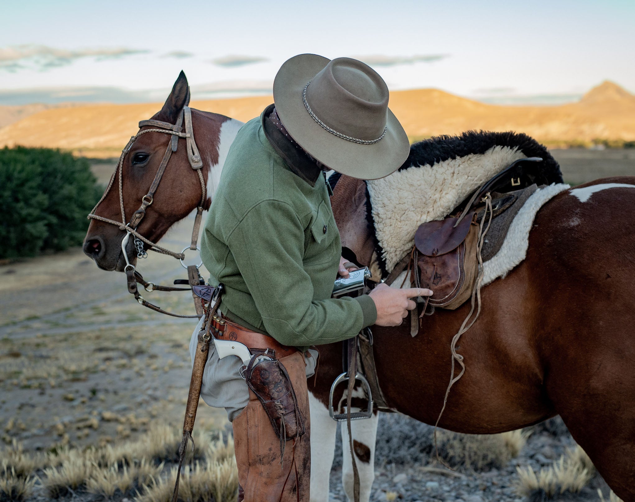 Bomber Jacket Gaucho - Merino wool and Sheep suede