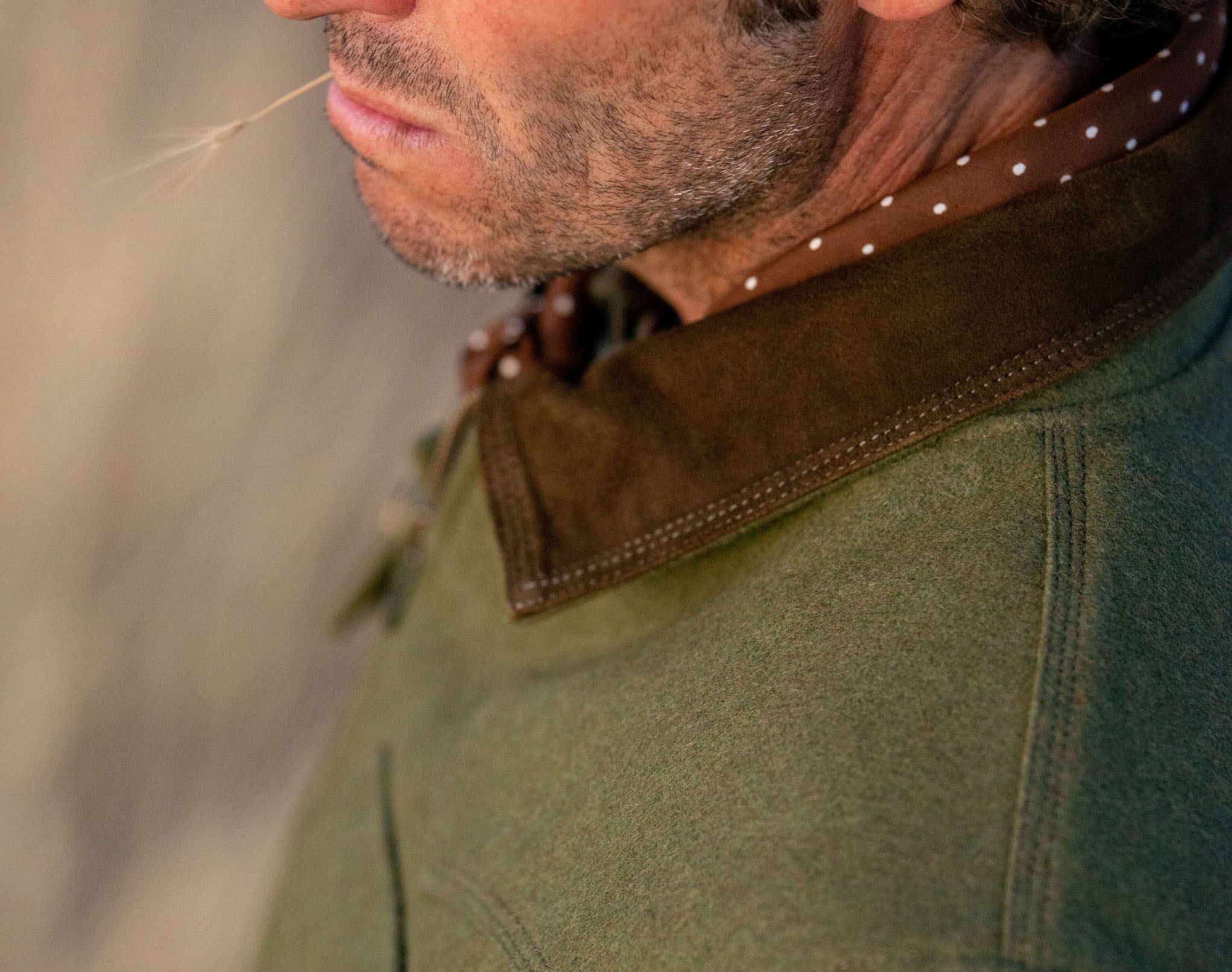 Bomber Jacket Gaucho - Merino wool and Sheep suede