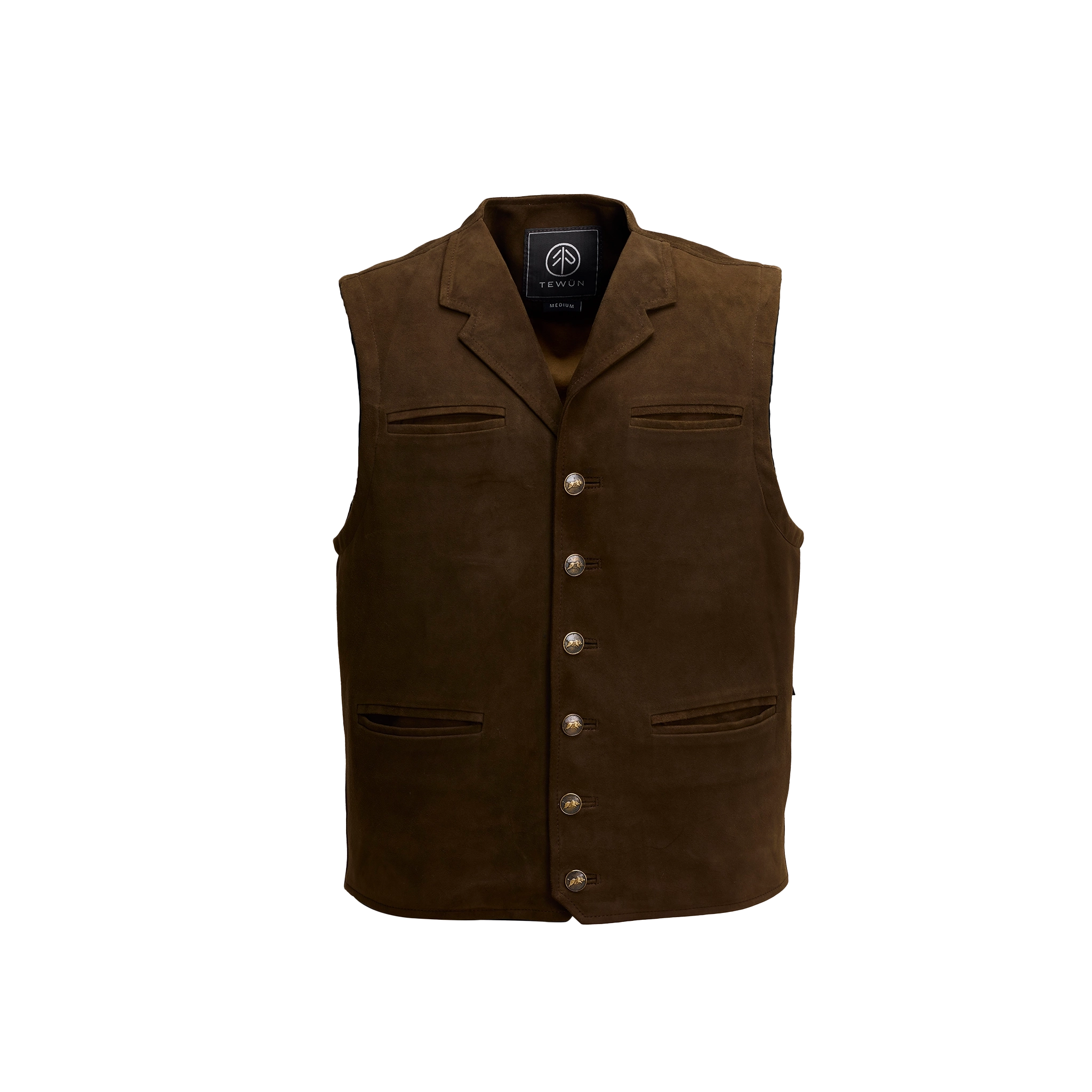 PATRON VEST - Tobacco Goat Leather _C