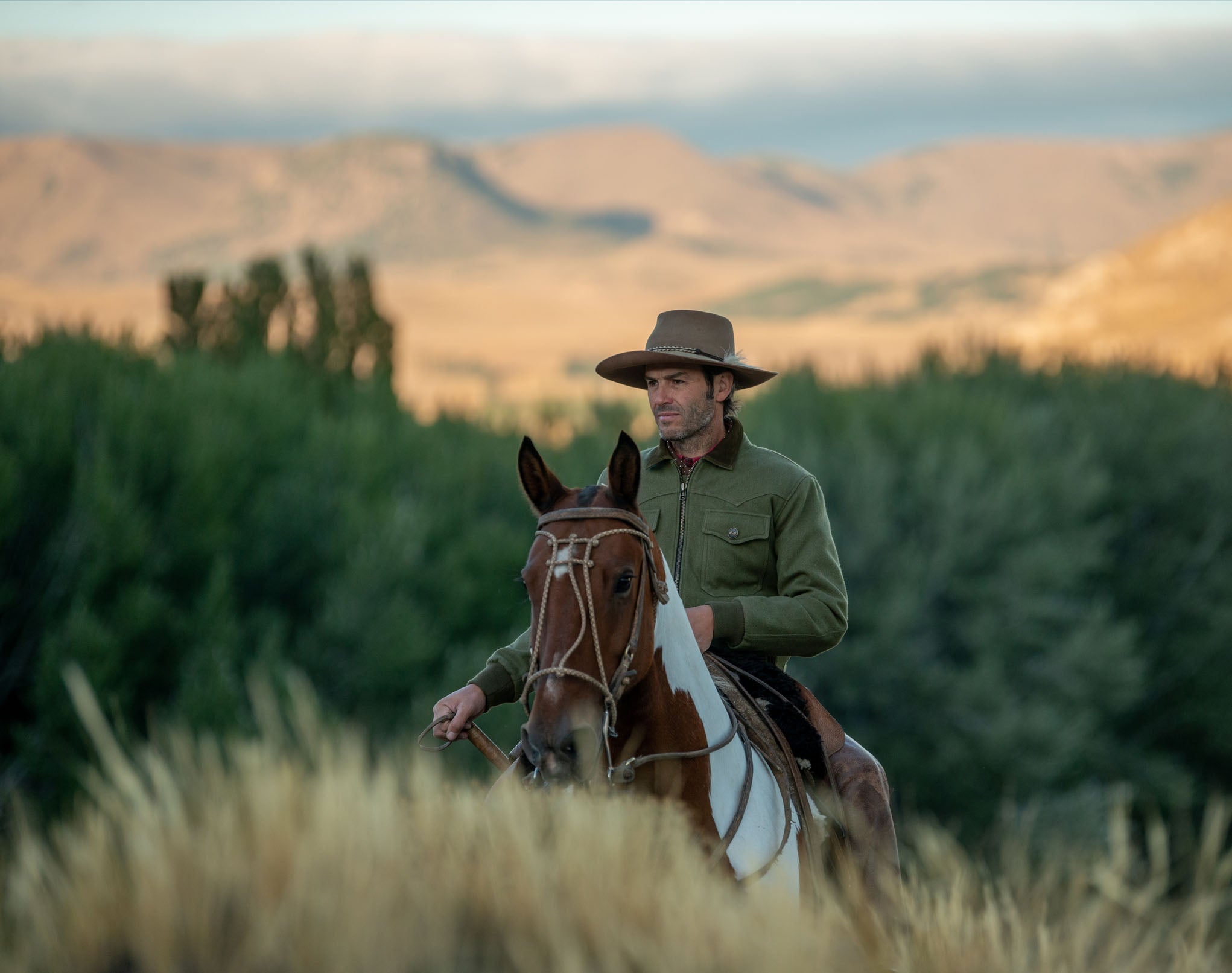 Bomber Jacket Gaucho - Merino wool and Sheep suede