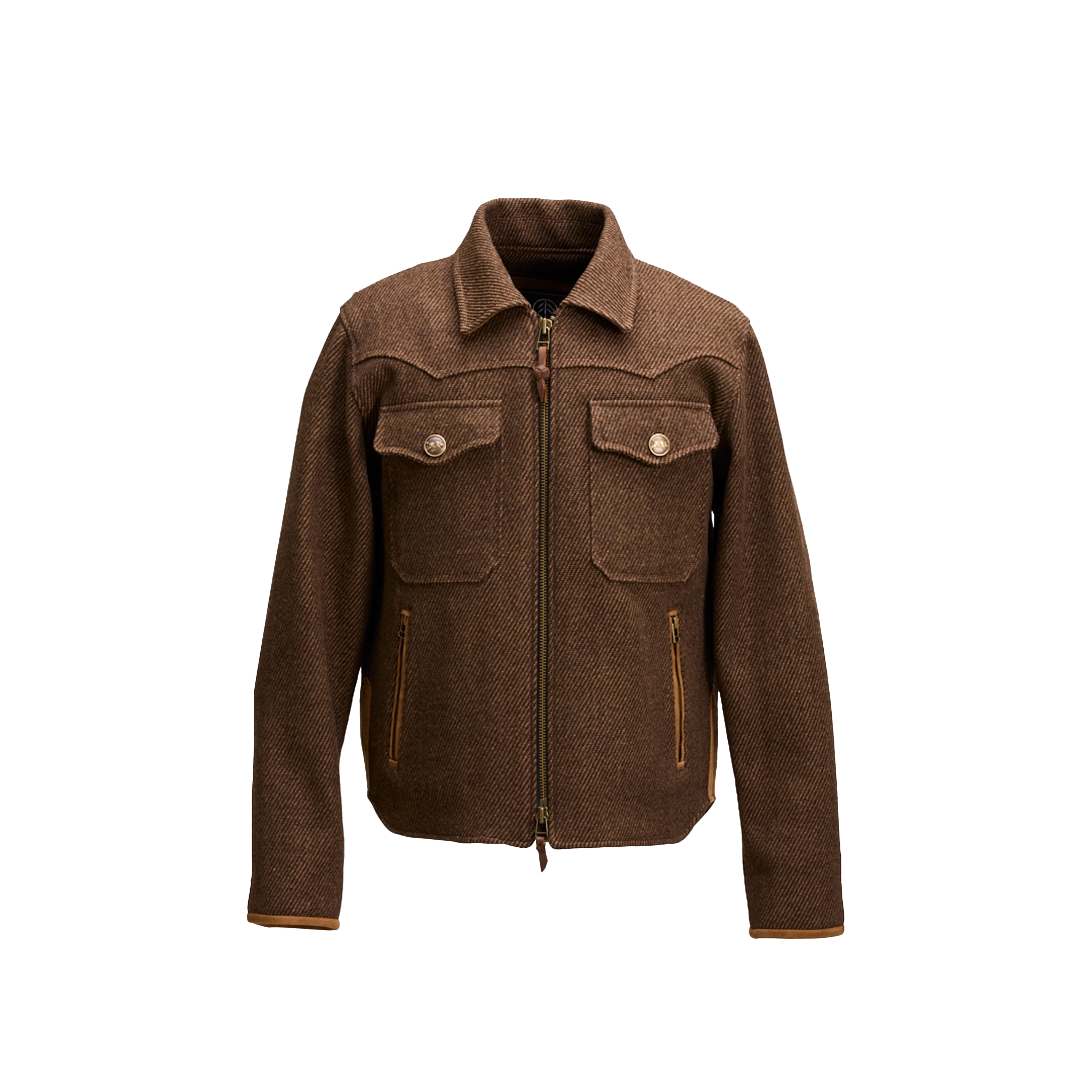 GAUCHO JACKET -  Bison and Dark Brown Sarga