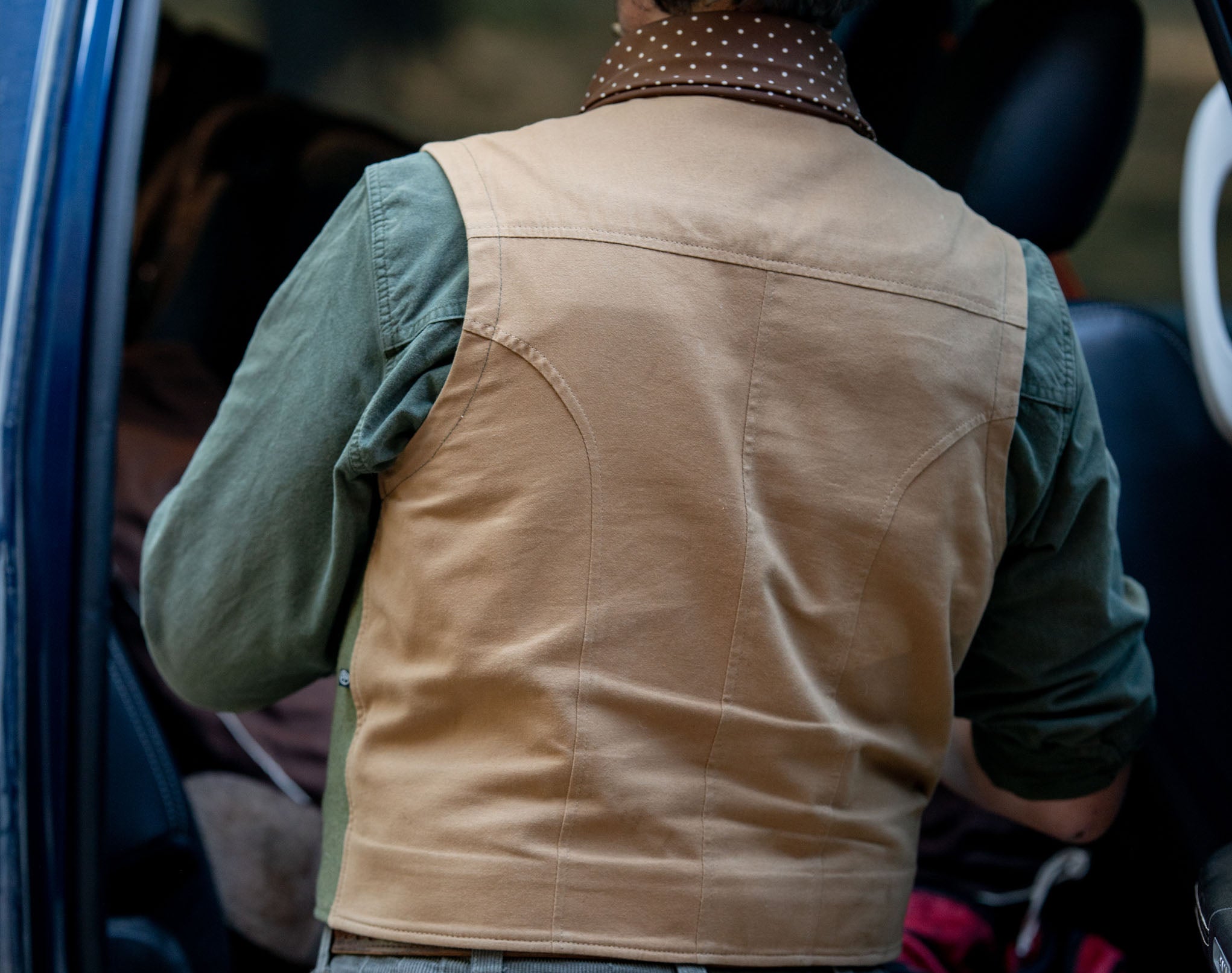 Patron Vest -  Merino wool and gabardine