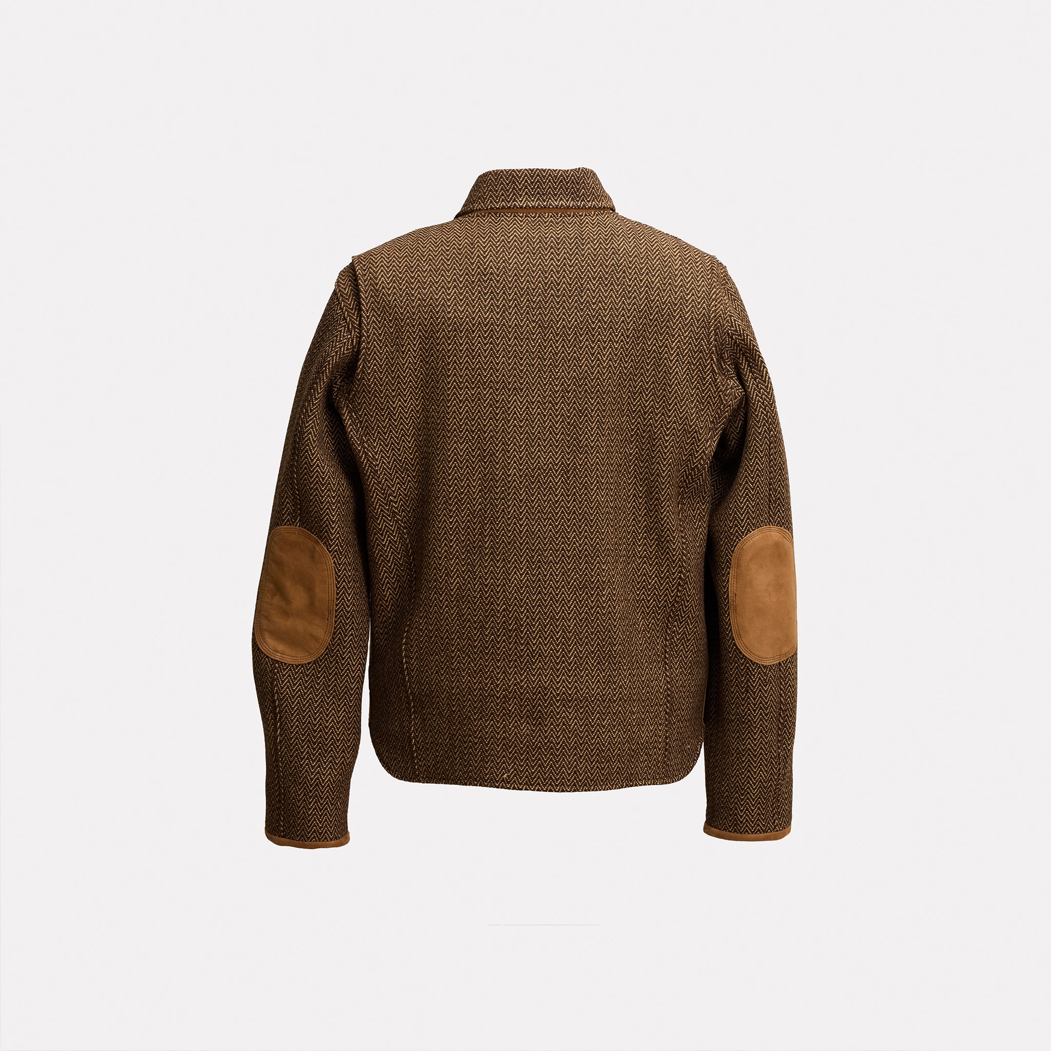 GAUCHO JACKET -  Bison and Dark Brown Herringbone