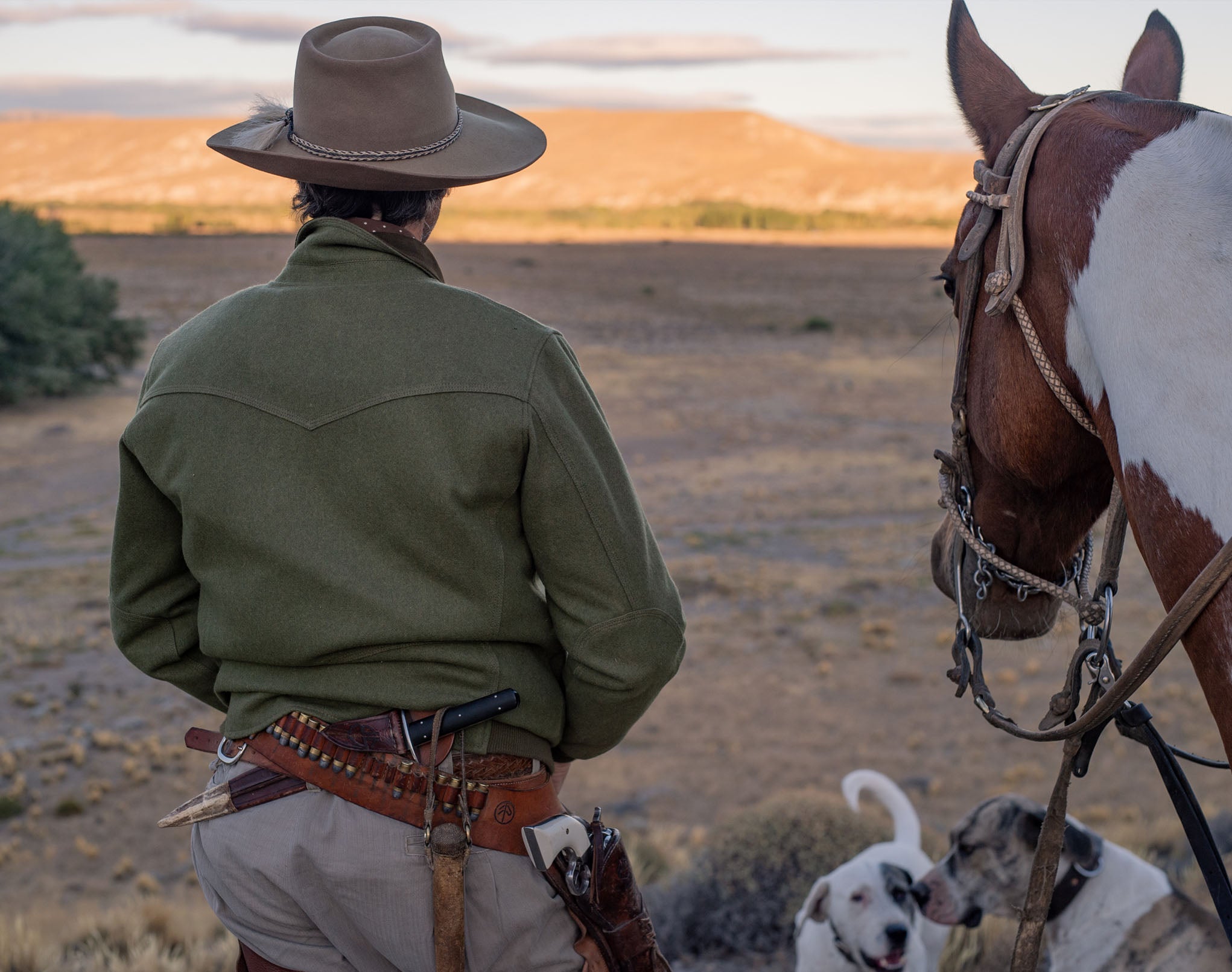 Bomber Jacket Gaucho - Merino wool and Sheep suede