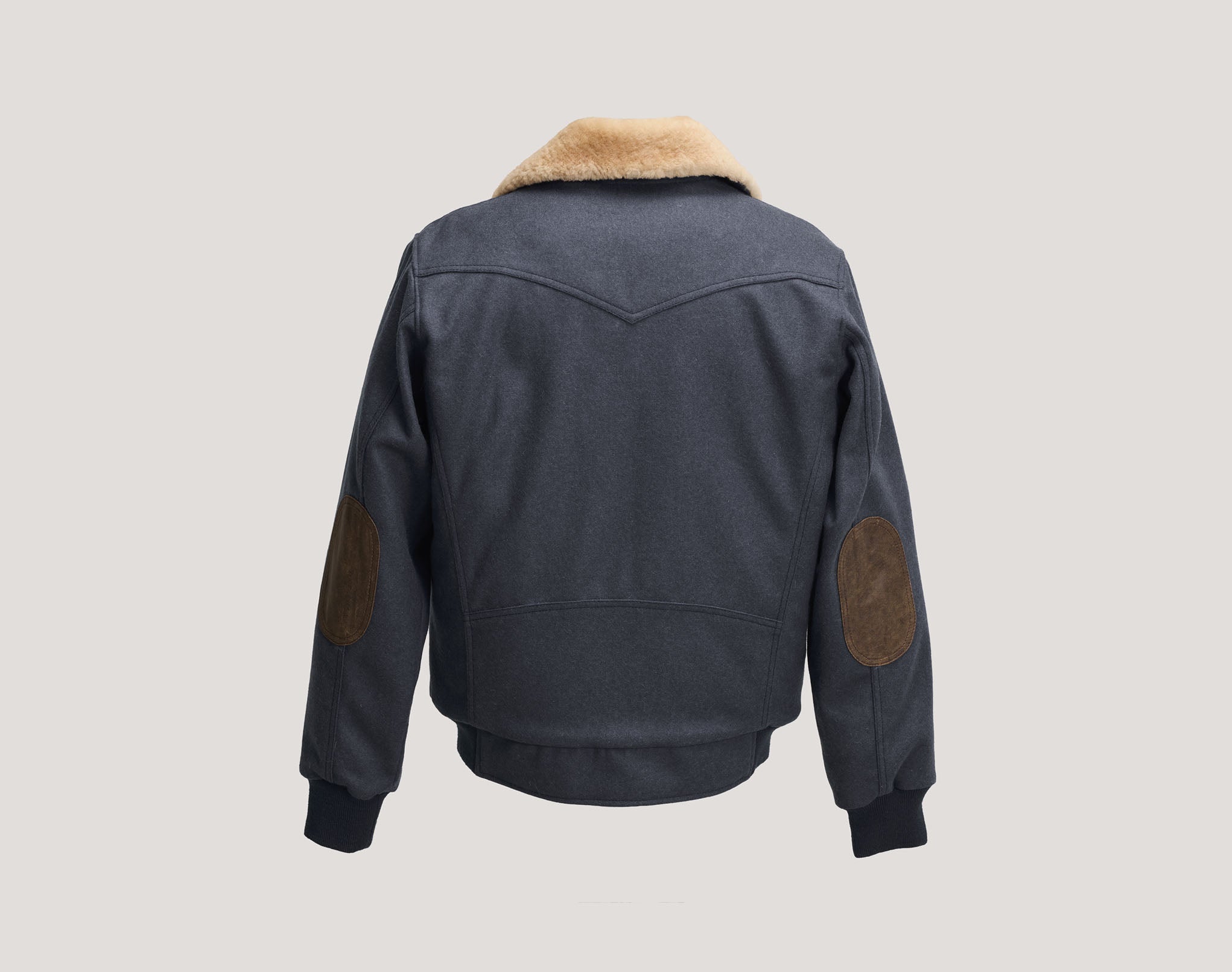 Bomber Jacket - Wool and lambskin collar