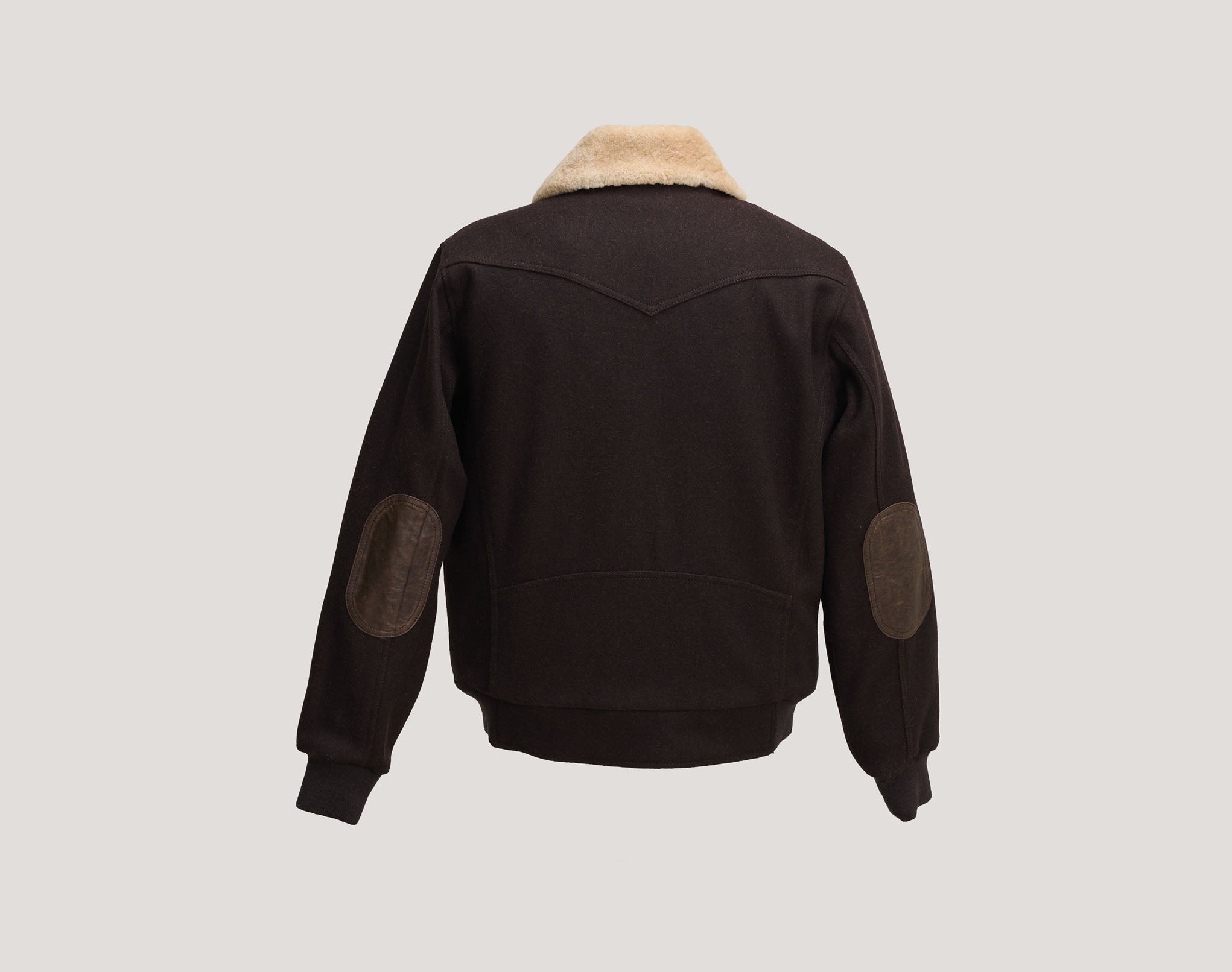 Bomber Jacket - Wool and lambskin collar