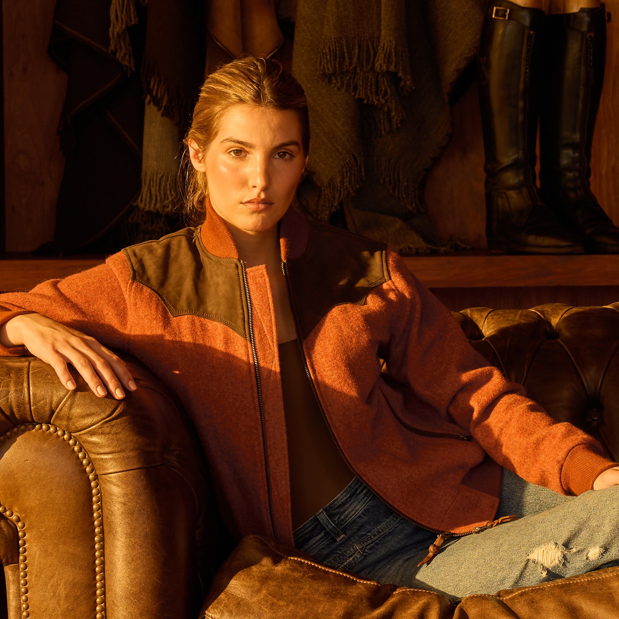 BOMBER PIONERO JACKET - Lenga