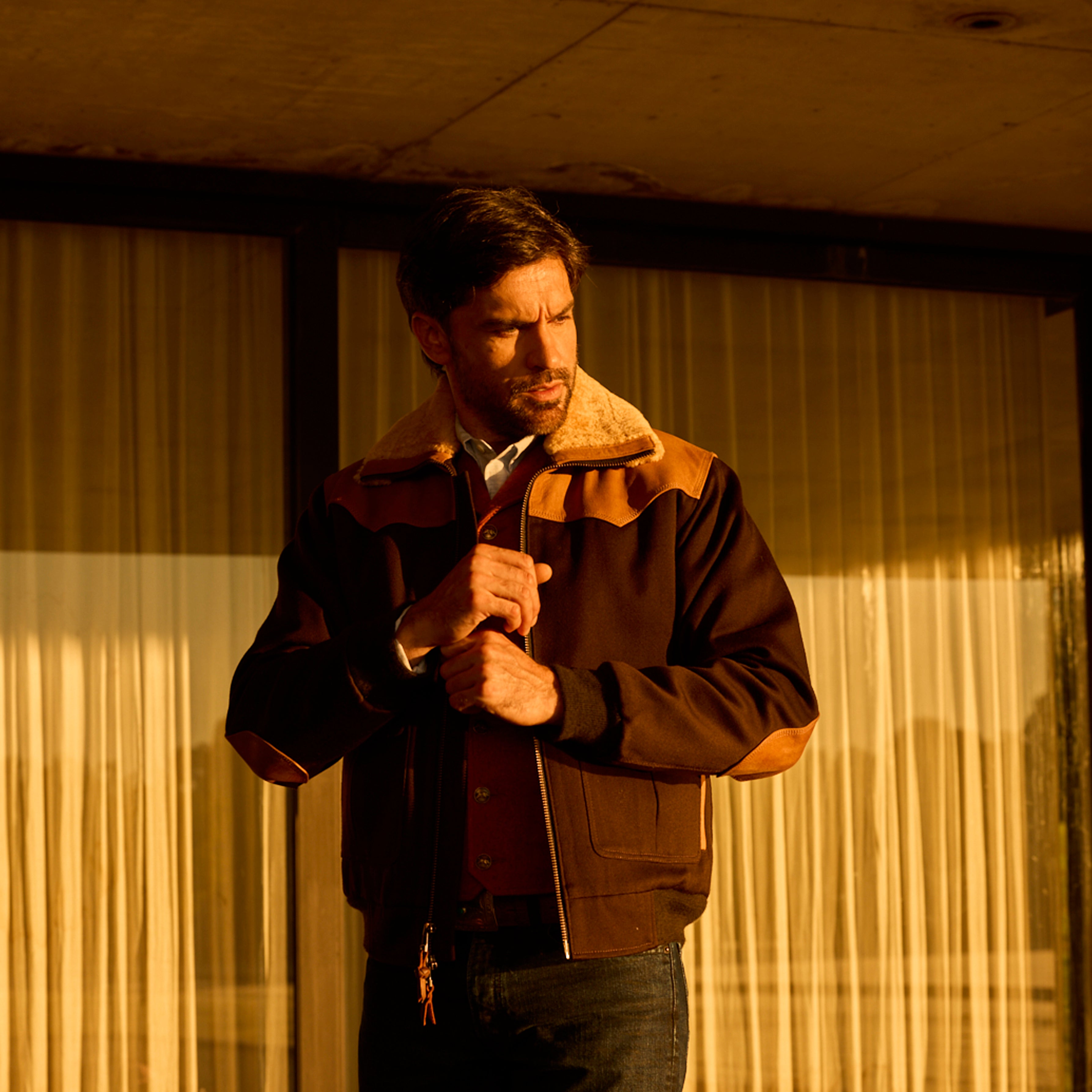 BOMBER CONDOR JACKET - Dark Brown
