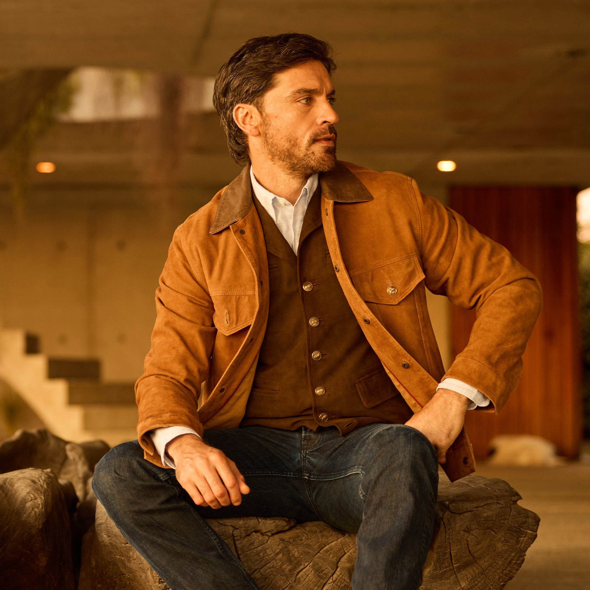 TRUCKER JACKET - Goat