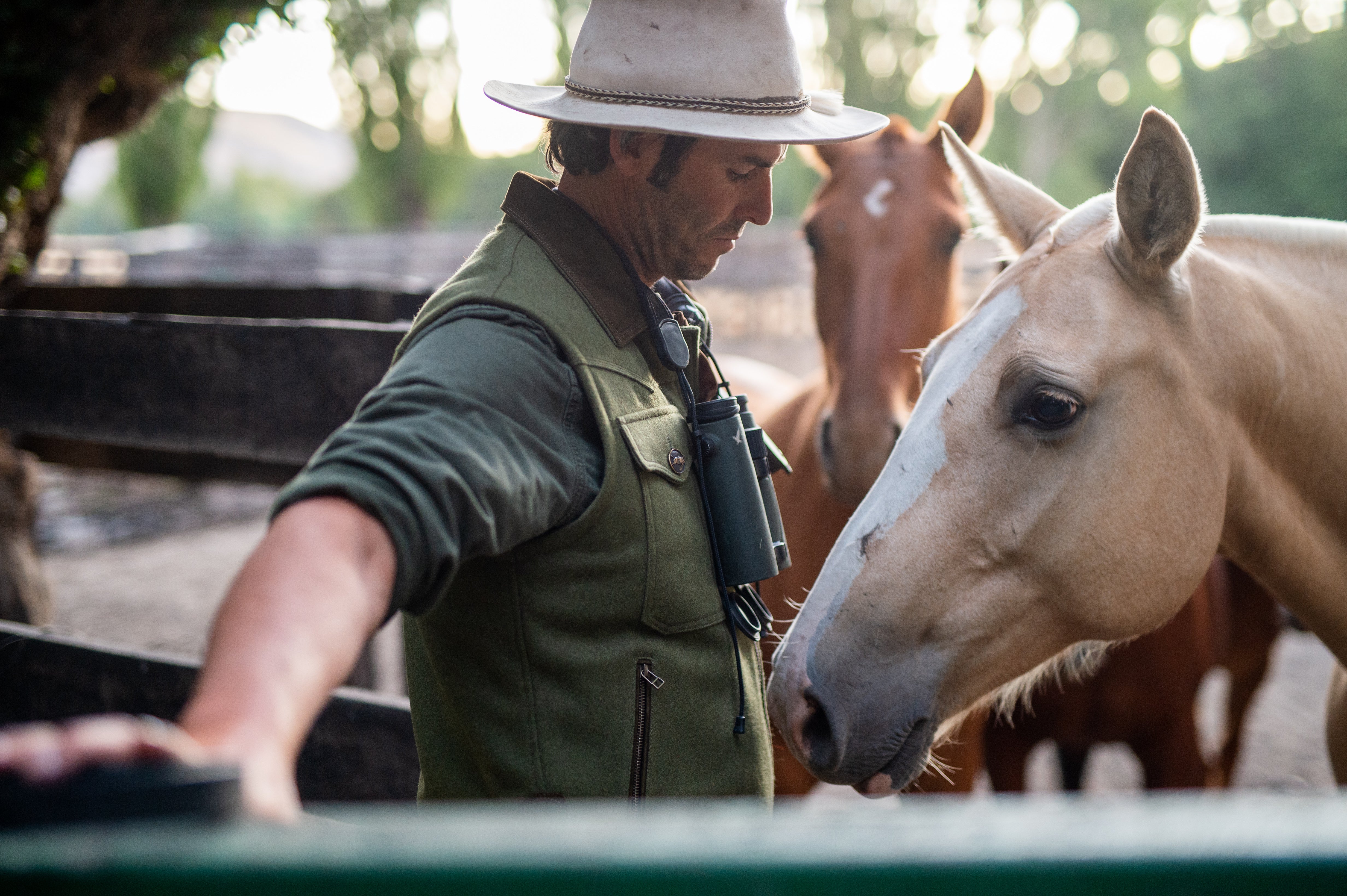 Gaucho Vest - Merino wool and sheep suede